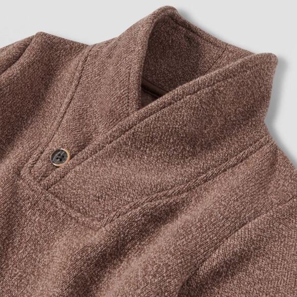 Cat & Jack Sweater Boys Fleece Shawl Collar Pullover Sweatshirt NWT SZ 18M - Picture 2 of 4